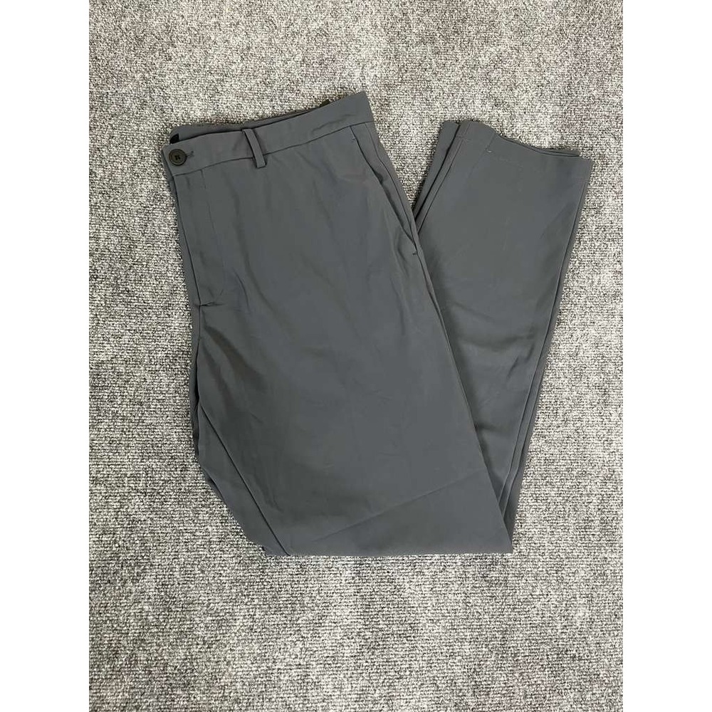 Theory Zaine SW Precision Pants Mens 40 Gray Slim Fit Stretch Chino Performance